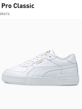 Puma CA Pro All-White Low-Top Sneakers size 8.5